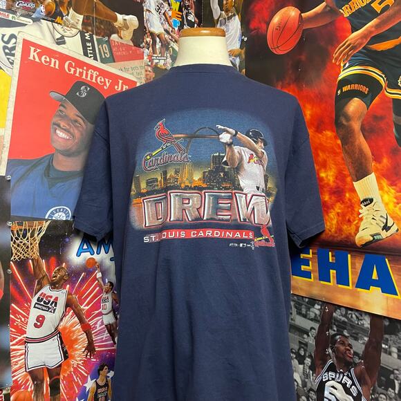 Vintage‎ St. Louis Cardinals 1999 JD Drew MLB Player Tee - Picture 1 of 7